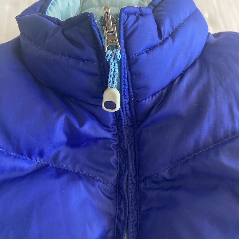 L.L.Bean Puffer Down Filled Vest Zipper Reversible Women’s Size Large - Picture 2 of 9